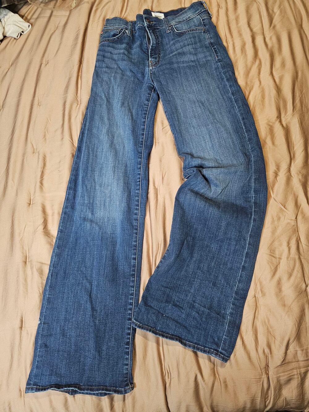 Hudson Rosalie High Rise Wide Leg Jeans Medium Wash Size 26